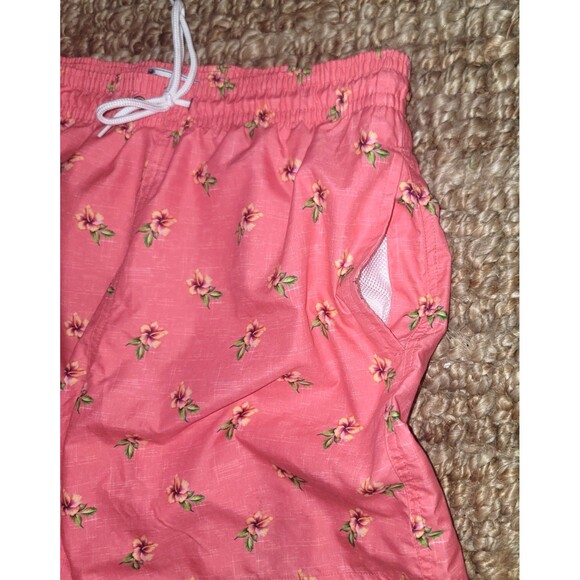 Mens swim shorts by Trunks Surk & Swim 3 pocket Coral Tropic sz Med. like *NEW* - Picture 9 of 12
